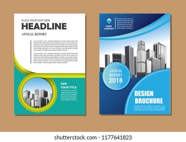 Brochure template layout design. Corporate business annual report, catalog, magazine, flyer
