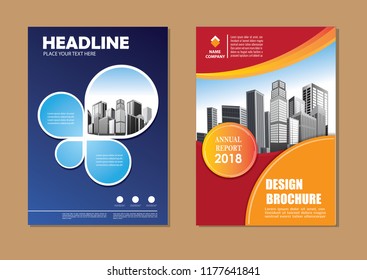 Brochure template layout design. Corporate business annual report, catalog, magazine, flyer