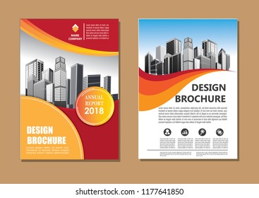 Brochure template layout design. Corporate business annual report, catalog, magazine, flyer
