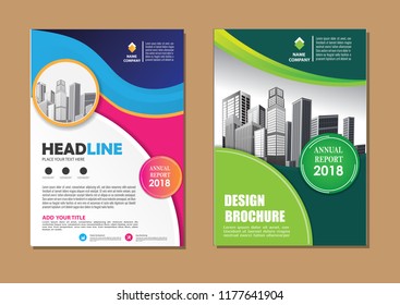 Brochure template layout design. Corporate business annual report, catalog, magazine, flyer