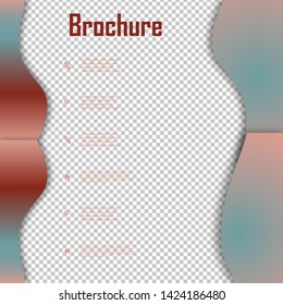 Brochure template layout design. Corporate business annual report, catalog, magazine, flyer mockup. Creative modern bright concept circle round shape