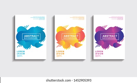 Brochure template layout design. Corporate business annual report, catalog, magazine, flyer mockup. Creative modern bright concept circle round shape