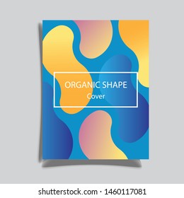 Brochure template layout design. Corporate business annual report, catalog, magazine, flyer mockup. Creative modern bright concept circle round shape
