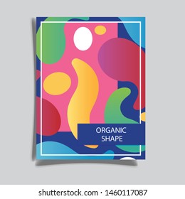 Brochure template layout design. Corporate business annual report, catalog, magazine, flyer mockup. Creative modern bright concept circle round shape