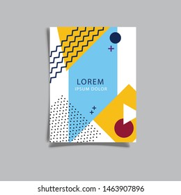 Brochure template layout design. Corporate business annual report, catalog, magazine, flyer mockup. Creative modern concept