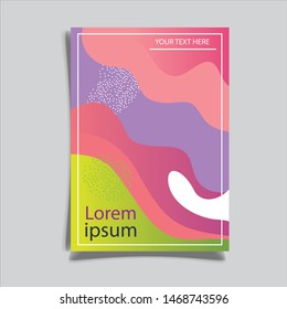 Brochure template layout design. Corporate business annual report, catalog, magazine, flyer mockup. Creative modern concept 