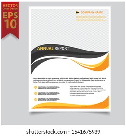 Brochure template layout design. Corporate business annual report, catalog, magazine, flyer mockup. Creative modern bright concept circle round shape.Cover design template for annual report. 