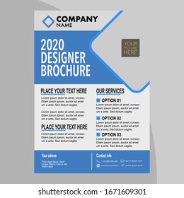 Brochure template layout design. Corporate business catalog, Creative poster, Flyer or Banner concept.