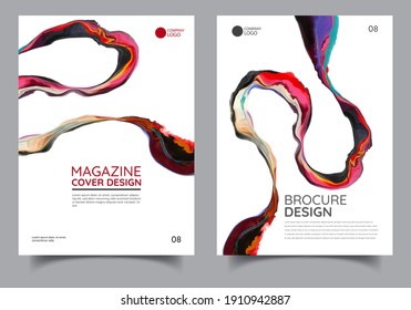 Brochure template layout design. Corporate business annual report, catalog, magazine, flyer mockup. Creative modern bright concept