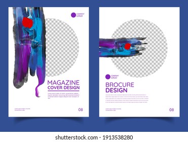 Brochure template layout design. Corporate business annual report, catalog, magazine, flyer mockup. Creative modern bright concept
