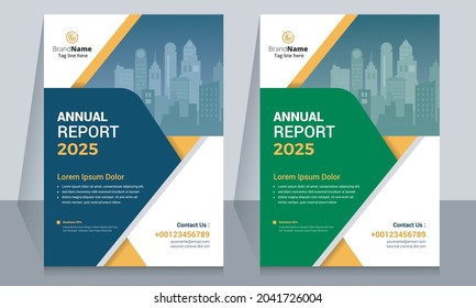 Brochure template layout design. Corporate business annual report, catalog, magazine, flyer mockup template design.