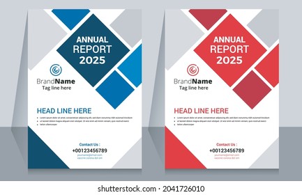 Brochure template layout design. Corporate business annual report, catalog, magazine, flyer mockup template design.