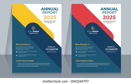 Brochure template layout design. Corporate business annual report, catalog, magazine, flyer template design.