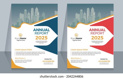 Brochure template layout design. Corporate business annual report, catalog, magazine, flyer template design.