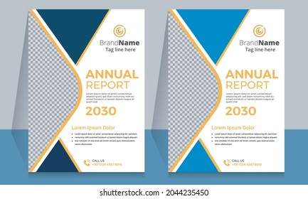 Brochure template layout design. Corporate business annual report, catalog, magazine, flyer template design.