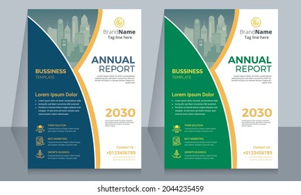 Brochure template layout design. Corporate business annual report, catalog, magazine, flyer template design.