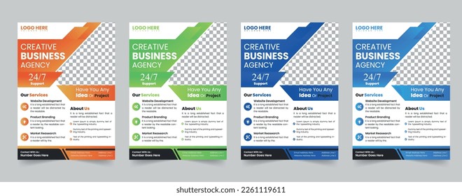 Brochure template layout design. Corporate business annual report, catalog, magazine, flyer mockup. Creative modern bright concept circle round shape