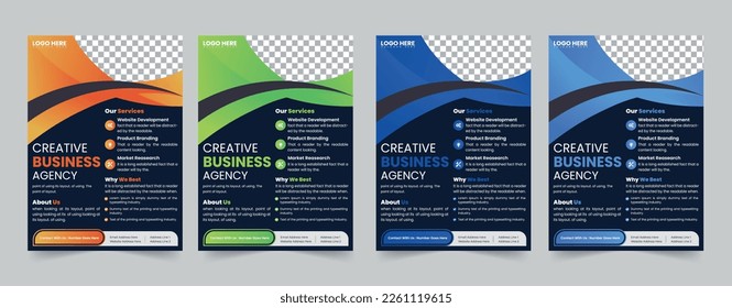 Brochure template layout design. Corporate business annual report, catalog, magazine, flyer mockup. Creative modern bright concept circle round shape