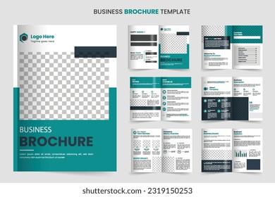 Brochure template layout design and corporate minimal multipage brochure template design