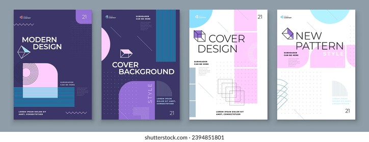 Broschüre Template Layout Design. Geschäftsbericht, Katalog, Magazin, Flyer-Muster. Kreatives, modernes Hintergrundkonzept in abstrakter, flacher Form