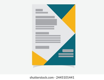 Brochure template layout design. Corporate business annual magazine, flyer.Creative modern bright concept triangle shape.