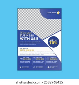 Brochure template layout design. Corporate business annual report, catalog, magazine, flyer mockup. Creative modern bright concept circle round shape