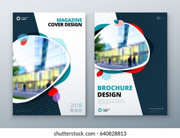 Brochure Template Layout Design. Corporate Business Annual Report, Catalog, Magazine, Flyer Mockup. Creative Modern Bright Concept