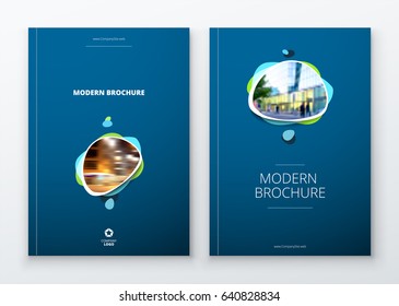 Brochure Template Layout Design. Corporate Business Annual Report, Catalog, Magazine, Flyer Mockup. Creative Modern Bright Concept