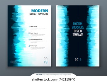 Brochure template layout design. Corporate business annual report, catalog, magazine, flyer mockup. Creative modern bright concept