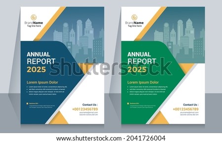 Brochure template layout design. Corporate business annual report, catalog, magazine, flyer mockup template design.
