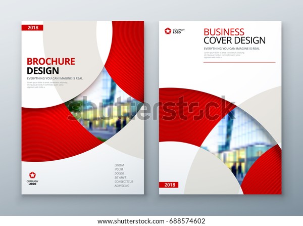 Brochure template layout design. Corporate business\
annual report, catalog, magazine, flyer mockup. Creative modern\
bright concept circle round\
shape