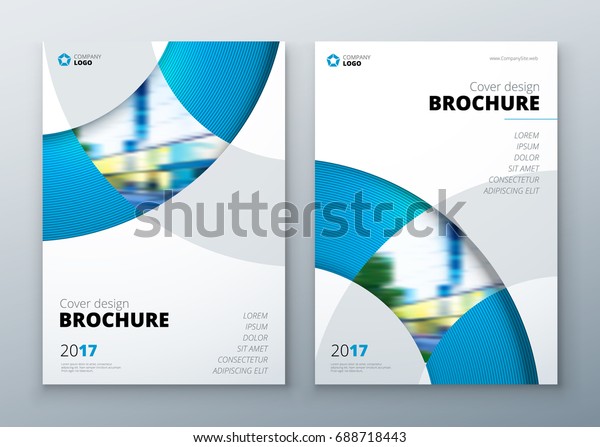 Broschure Vorlagenlayout Design Geschaftsbericht Katalog Magazin Stock Vektorgrafik Lizenzfrei