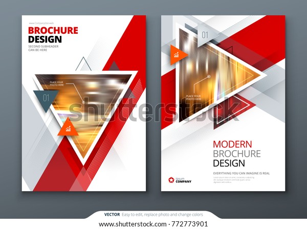 Brochure Template Layout Design Corporate Business Stock Vector Royalty Free