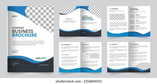 Brochure template layout design, creative Bifold Brochure template design