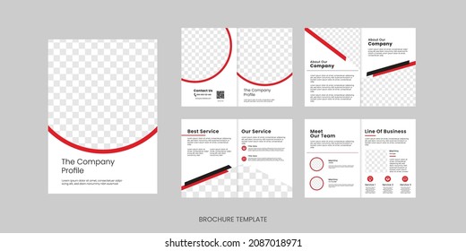 Brochure template layout design, minimal multipage business brochure template design, annual report, corporate company profile, editable template layout.	