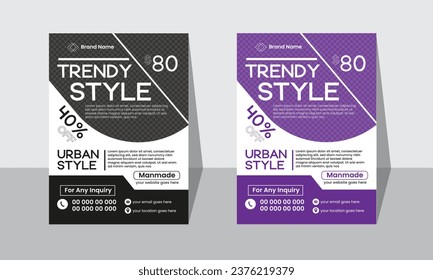 Brochure template layout design
A modern business flyer 2 layout with gradient accents.