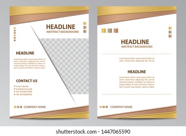 Brochure template layout in size A4.