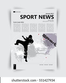 Brochure template layout, vector