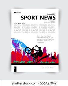 Brochure template layout, vector