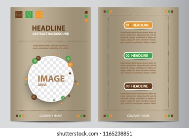 Brochure template layout vector design in A4 size.