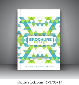 Broschüre mit Low-Poly-Design