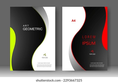 Brochure template luxury. magazine. modern flyer design. vector illustration