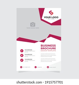 Brochure Template Modern Abstract Vector Design Corporate Business Layout Leaflet