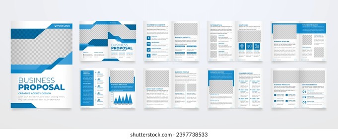 brochure template with modern concept and minimalist layout use for business profile and product catalog