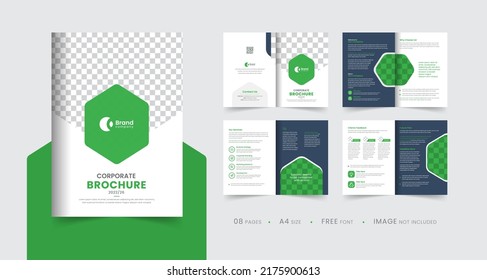 Brochure Template Multipage Layout Design, Modern Company Profile Corporate Business Brochure Editable Template Layout