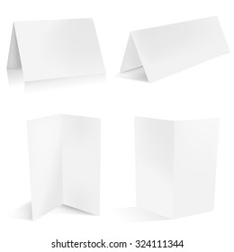 Brochure Template And Paper Table Card