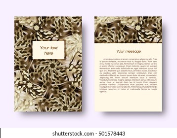 Brochure template with place for text
