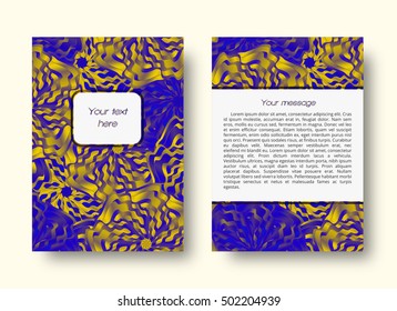 Brochure template with place for text
