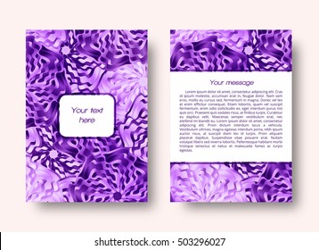 Brochure template with place for text
