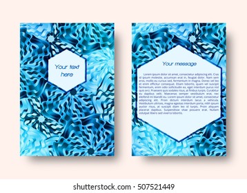 Brochure template with place for text
